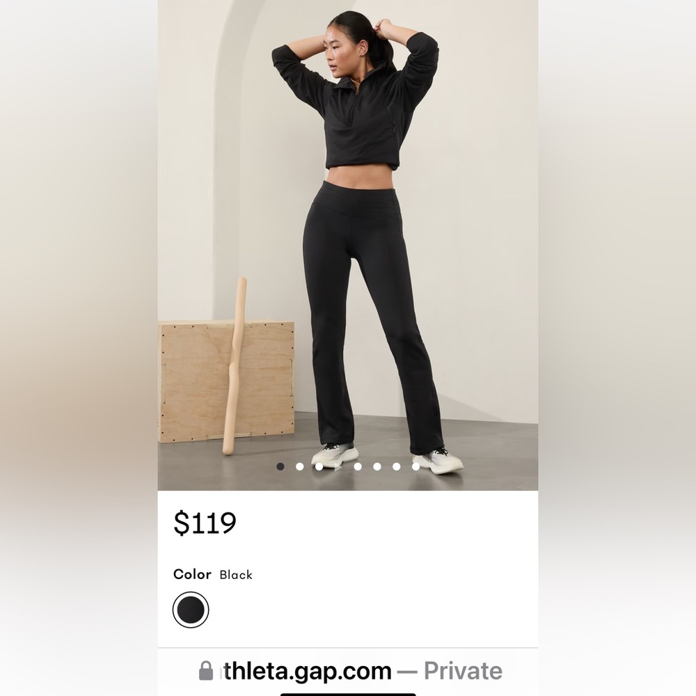 Athleta Altitude Polarized pants black  Sz S